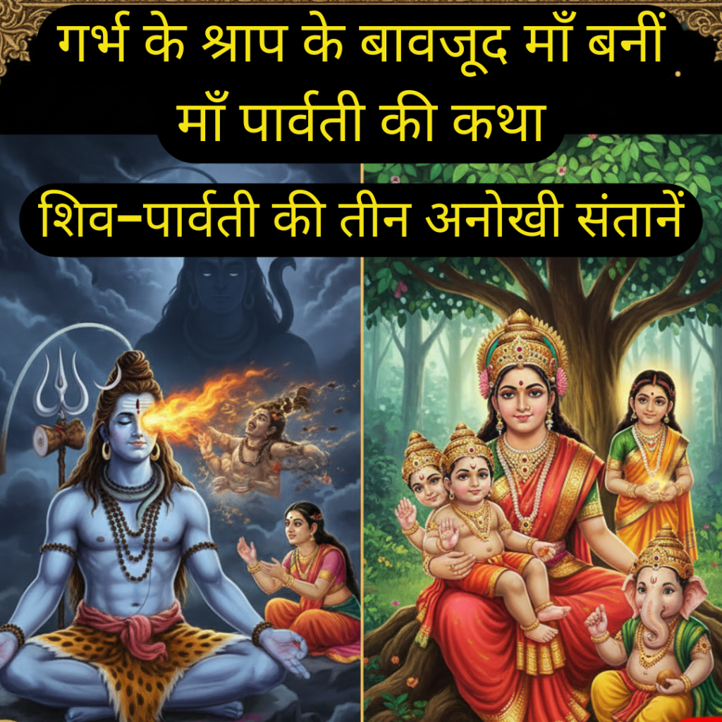 गर्भ के श्राप के बावजूद माँ बनीं माँ पार्वती की कथा